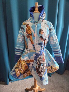One-of-a-Kind VINTAGE EMPIRE STRIKES BACK Star Wars Custom quilt Jacket XS/S